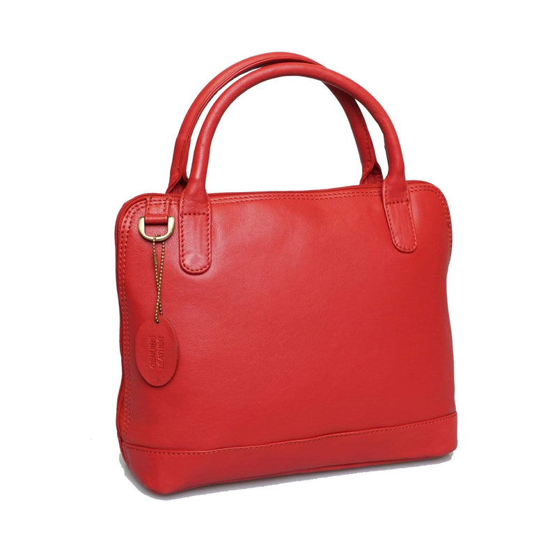 Stylish, formal red hand bag