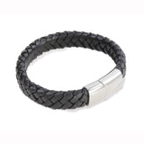 men's bracelet, leather bracelet, black bracelet