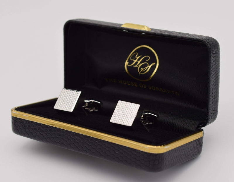 David Aster cufflink, square cufflink