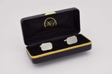 Sterling silver cufflinks, 925 silver cufflink, rectangle