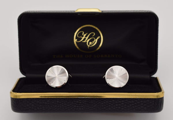 David Aster round cufflink