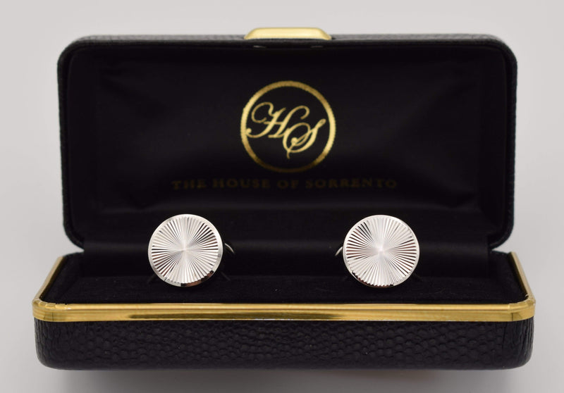 David Aster round cufflink