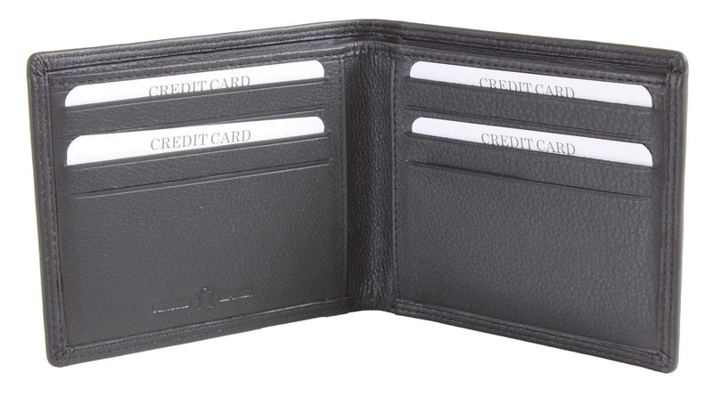 Leather wallet black