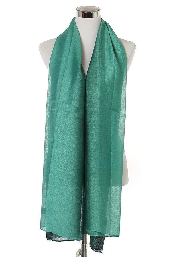 Green Silk scarf