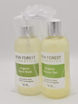 New Forest Aromatics Organic hand wash and body lotion gift set