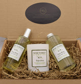 New Forest Aromatics True Bliss body oil, candle, bath foam